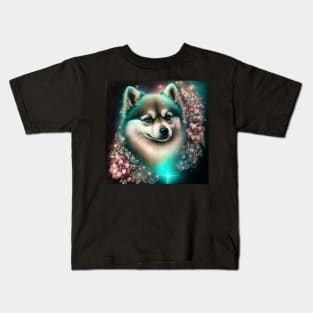 Shiny Pomsky Kids T-Shirt